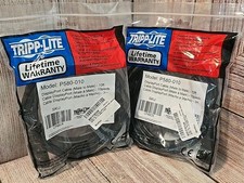 LOT OF 2 TRIPP-LITE P580-006 DISPLAY PORT CABLE ( MALE TO MALE ) 6FT picture