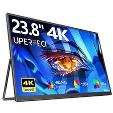UPERFECT 23.8 Inch Portable Monitor 4K Screen HDMI USB C Monitor VESA 3840x2160 picture