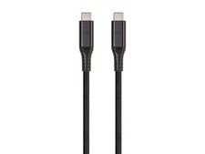 Monoprice USB 3.2 Gen 2 Type-C Data and Power Braided Cable - 1m - Black picture