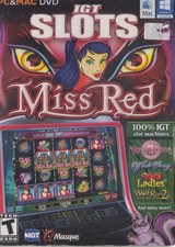Masque IGT Slots: Miss Red PC MAC DVD 100 slot machines video casino theme game picture