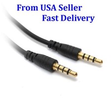 3PCS Gold 3.5mm Male Audio Jack Plug to Stereo Mini AUX Cable Short 30cm ~12inch picture