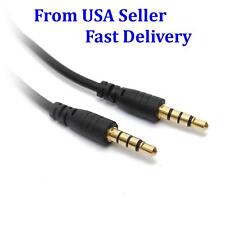 4PCS Gold 3.5mm Male Audio Jack Plug to Stereo Mini AUX Cable Short 15cm ~6 inch picture