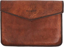 Genuine Leather Laptop Sleeve a Luxury Laptop Sleeve Cover Case for Macbook and picture