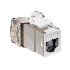 Leviton 6ASJK-SW6 Atlas-X1 Cat 6A Shielded Quickport Jack with Shutters White picture