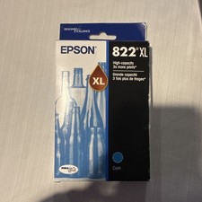Epson 822XL DURABrite Ultra Ink High Capacity Cyan Cartridge Exp 03/29 picture