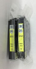 2 Packages of Epson 252 Yellow T252420 Ink Cartridge NO BOX picture