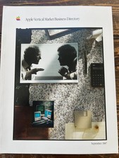 Apple Vertical Market Business Directory Sept 1987 Vintage Apple Book picture