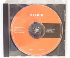 Belkin Wireless USB Adapter N150 Micro Driver & Software CD Windows 7 XP Vista picture