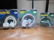Interex Vintage SCSI Cable Terminator Parallel Printer Cable Lot NOS picture