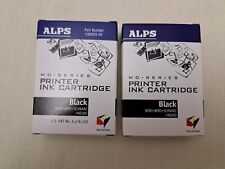 BRAND NEW ALPS Black 2 Pack PRINTER INK CARTRIDGES MD SERIES picture