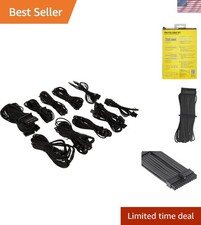 Individually Sleeved Type 4 Gen 4 PSU Cables Pro Kit – Black picture