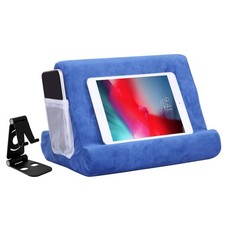 2pcs Multi-Angle Tablet Holder Cushion Stand with Net Pocket & Black Color Ph... picture