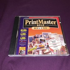 PrintMaster Gold Deluxe Version 4.0 Program 1997 CD-ROM WINDOWS 3.1/95 picture
