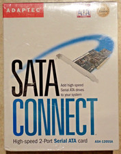New Sealed Adaptec SATA Connect ASH-1205SA 2-Port PCI Serial ATA Card 2047600-R picture