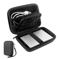 External Hard Drive Case, EVA Protective Shockproof Carrying Medium, Black  picture