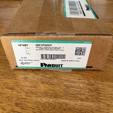 Panduit NetKey NK1FWHY 1- Port Faceplates 10 Pack NEW SEALED picture