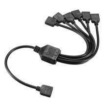 ARGB Splitter Cable 1 Female to 6 Female 3 Pin Extension Connector 30cm Length picture