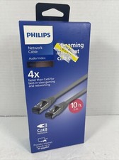 Philips Cat8 Streaming Ethernet Cable 40gbps 10ft 3m for Gaming Networking - NEW picture