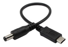 zdyCGTime Type-C USB-C Male to DC 5.5 * 2.5mm Power Plug Extension black  picture