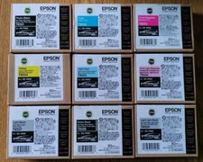 2024/2027 NEW 9 SET GENUINE EPSON SC-P800 HD INKS 80ml 8501/8503/8505/8507/8509 picture