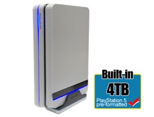 Avolusion HDDGEAR PRO X 4TB External Gaming Hard Drive for PS5 HDD Upgrade White picture