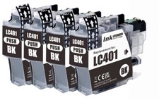 4P BLACK Premium Ink fits Brother LC401 MFC-J1010DW MFC-J1012DW MFC-J1170DW picture
