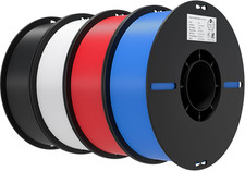 3D Printer Filament PLA 1.75mm 4kg Bulk Spool Pack for FDM Printing Black White picture