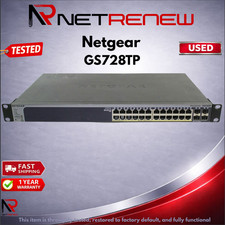 Netgear ProSafe GS728TP Gigabit Smart Switch 24 Port PoE picture