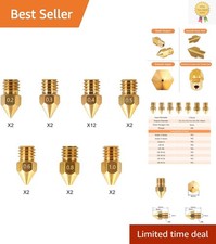 High-Quality MK8 Brass Extruder Nozzles: 24 Pcs for Ultimate 3D Printing picture