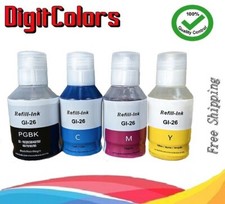 GI-26 Pigment Ink Bottle Set for Canon Pixma MAXIFY GX6020 GX7020 Printer 4 PACK picture