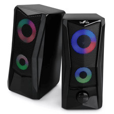 beFree Sound Dual Computer Gaming Speakers with AUX and USB Input Connections picture