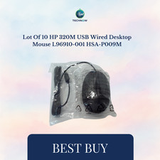 Lot Of 10  HP 320M USB Wired Desktop Mouse L96910-001  HSA-P009M picture