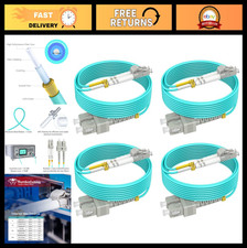 6ft Multimode Fiber Patch Cables SC LC, 4-Pack, High-Speed MMF Network Cables picture