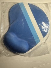Blue Striped Ergonomic Mouse Pad with Wrist Rest New in Package picture