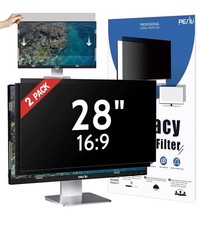 2-PACK 28 Inch 16:9 Computer Privacy Screen Widescreen Monitor,  28