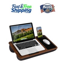 Multi-functional Home Office Lap Desk – Fits 15.6” Laptops & Extras, Portable picture