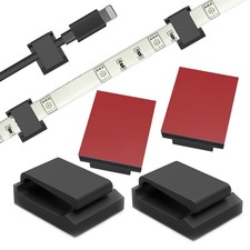 Strip Light Mounting Clips, -Adhesive Mounting Bracket Clip, Strip Light Clip... picture