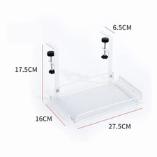 Under Desk Cable Management Tray No Drill Wire Organizer Steel Cord Storage Rack picture