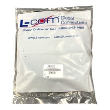 L-COM TRD695ASZBLK-50 LSZH Shielded Cat 6a RJ45 Cable 26AWG Strand Black 50' NEW picture