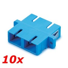 10 PACK SC to SC Single-mode Duplex Fiber Optic Adapter Coupler Flange Connector picture