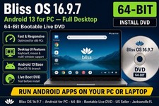 Bliss OS 16.9.7 Android 13 for PC 64-Bit Bootable Install DVD  picture