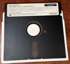 Jack Nicklaus Golf Course & Design 3-Hole Demo 5.25” Floppy IBM PC XT AT Tandy picture