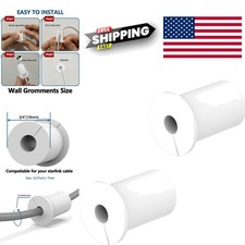 Starlink Wall Cable Grommets 2PCS White Silicone 3/4 Inch Easy Installation picture