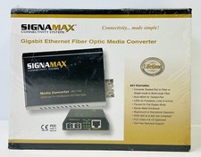 SIGNAMAX 065-1197 1000BaseT to 1000BaseLX Converter SC 10KM Span picture