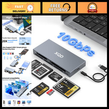 10Gbps 8-in-1 Multi-Card Reader USB C for XQD, CF, SD, TF, MS - Fast Data Transf picture