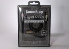 GameStop Coiled USB-C To USB-A Mechanical Keyboard Cable • BLACK • Aviaton, 6Ft. picture