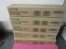 Lot of 5, Genuine Ricoh 402716 Waste Toner Bottle Type SP C811DN - New/Sealed picture