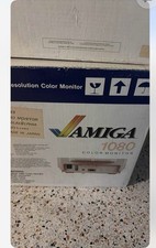 Amiga 1000 Home Computer w/ Keyboard Mouse, 1080 Color Monitor, Boxes, Textcraft picture