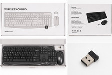 Wireless Full Size Plug & Play Keyboard Mouse Combo PC230A USB Black picture