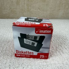 Imation 2 Open Boxes 3.5 In 1.44MB Floppy Disks IBM Formatted 2HD Unused Qty 49 picture